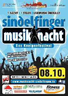 Poster: Sindelfinger Musiknacht