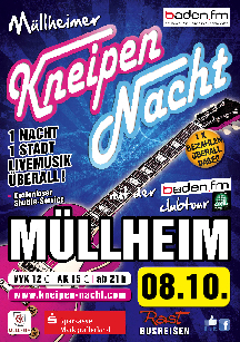Poster: Kneipennacht Müllheim