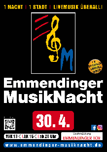 Poster: Emmendinger Musiknacht
